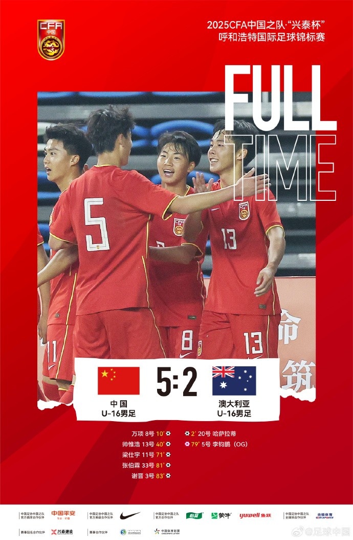 马德兴：U16国少夺冠锻炼价值高暴露问题亟需正视